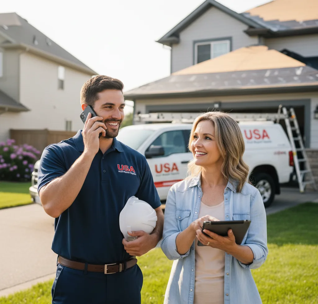 USA Roof Repair Experts customer support in Unionville